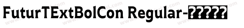 FuturTExtBolCon Regular字体转换